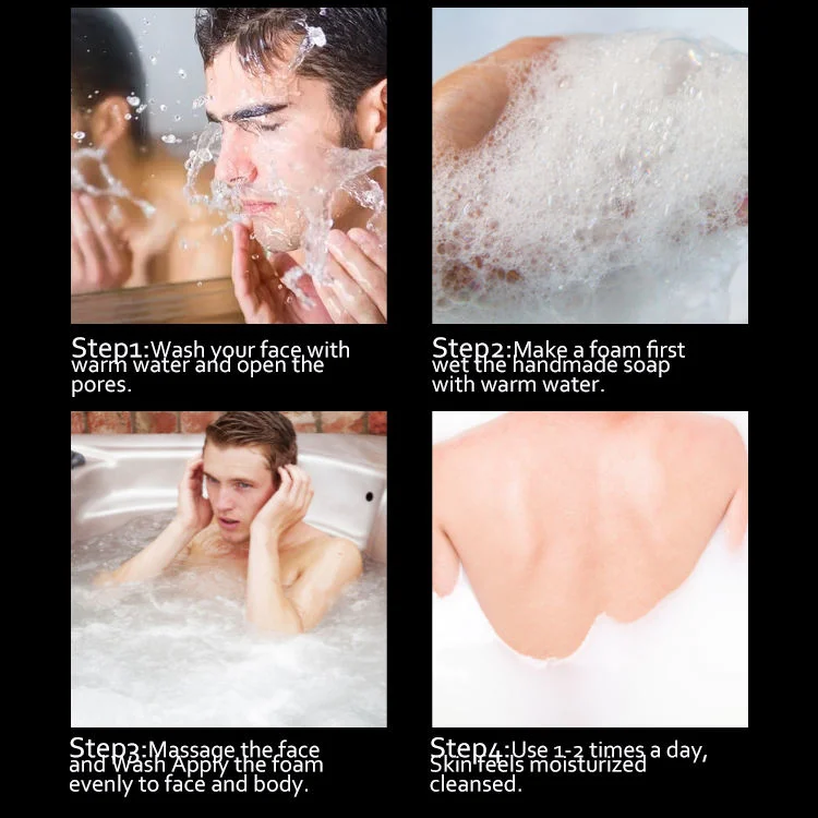 100% Natural Orgánico uso de jabón de baño como para hombres mujeres
