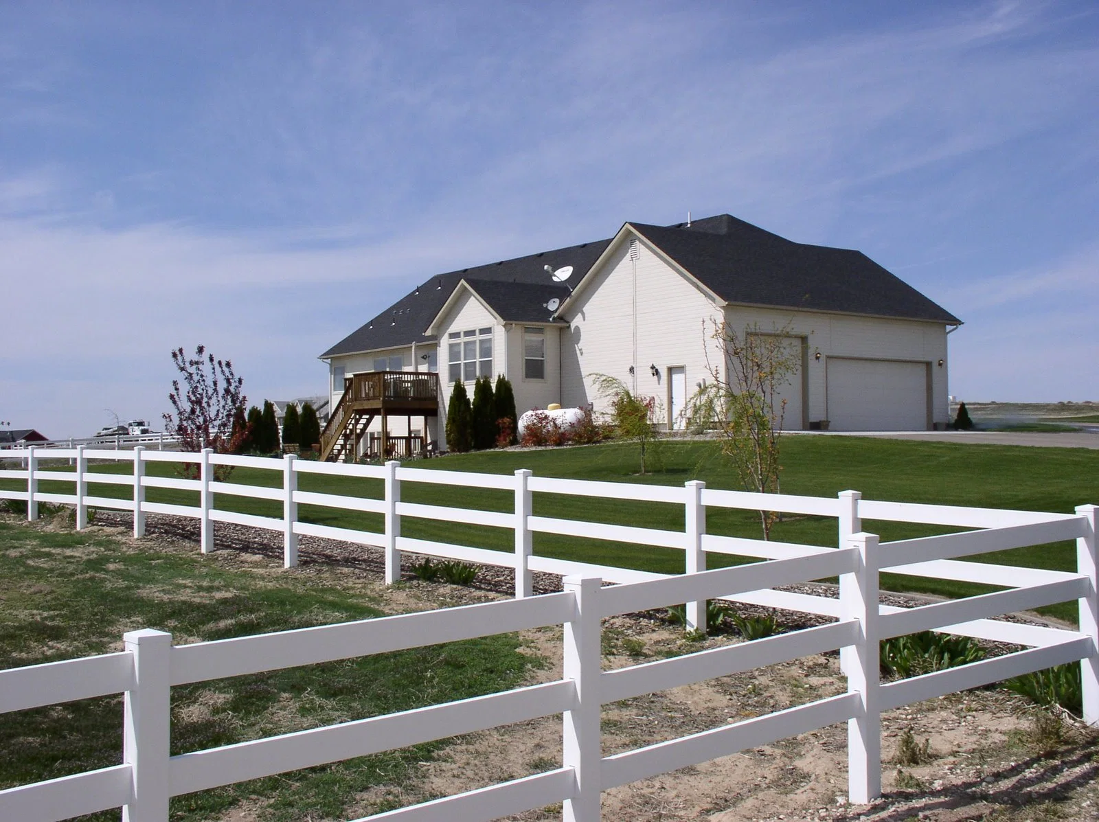 High Security Cheap PVC Vinyl Horse Rail Field Fence