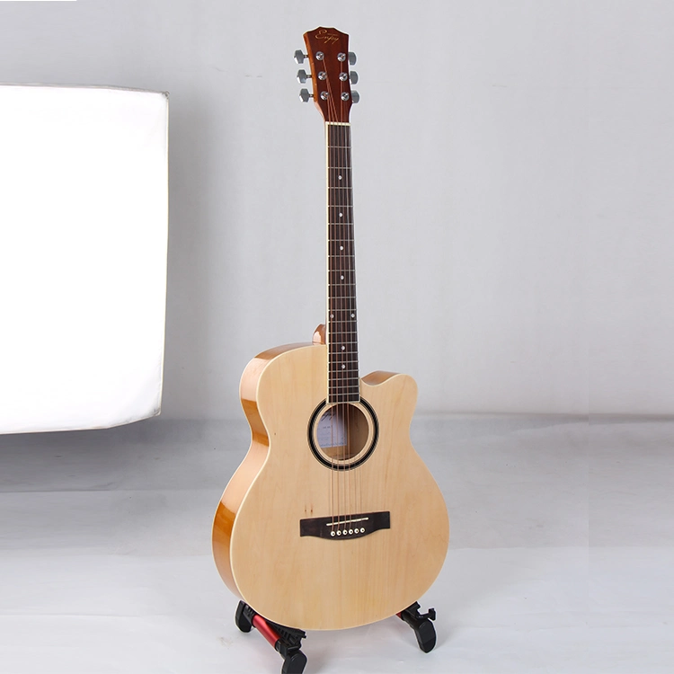 Factory Customs Wooden Musical Instruments Jazz Guitar Folk Guitar High Gloss Beginner Guitars Prs 40inch 4inch Basswood Colorful Acoustic Guitar