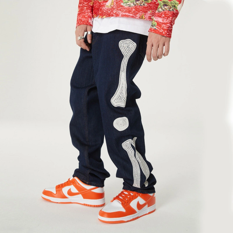 2021 nouveaux produits de mode Tide marque Retro Washed Jeans broderie Pantalons pantalons