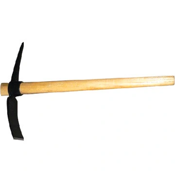 P412 Type Steel Pick with Wood Handle