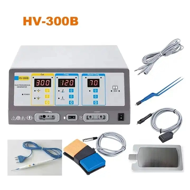 CE Approved Electrosurgical Unit Electrocautery Machine Bipolar Monopolar Electrosurgical Generator (THR-HV300B)