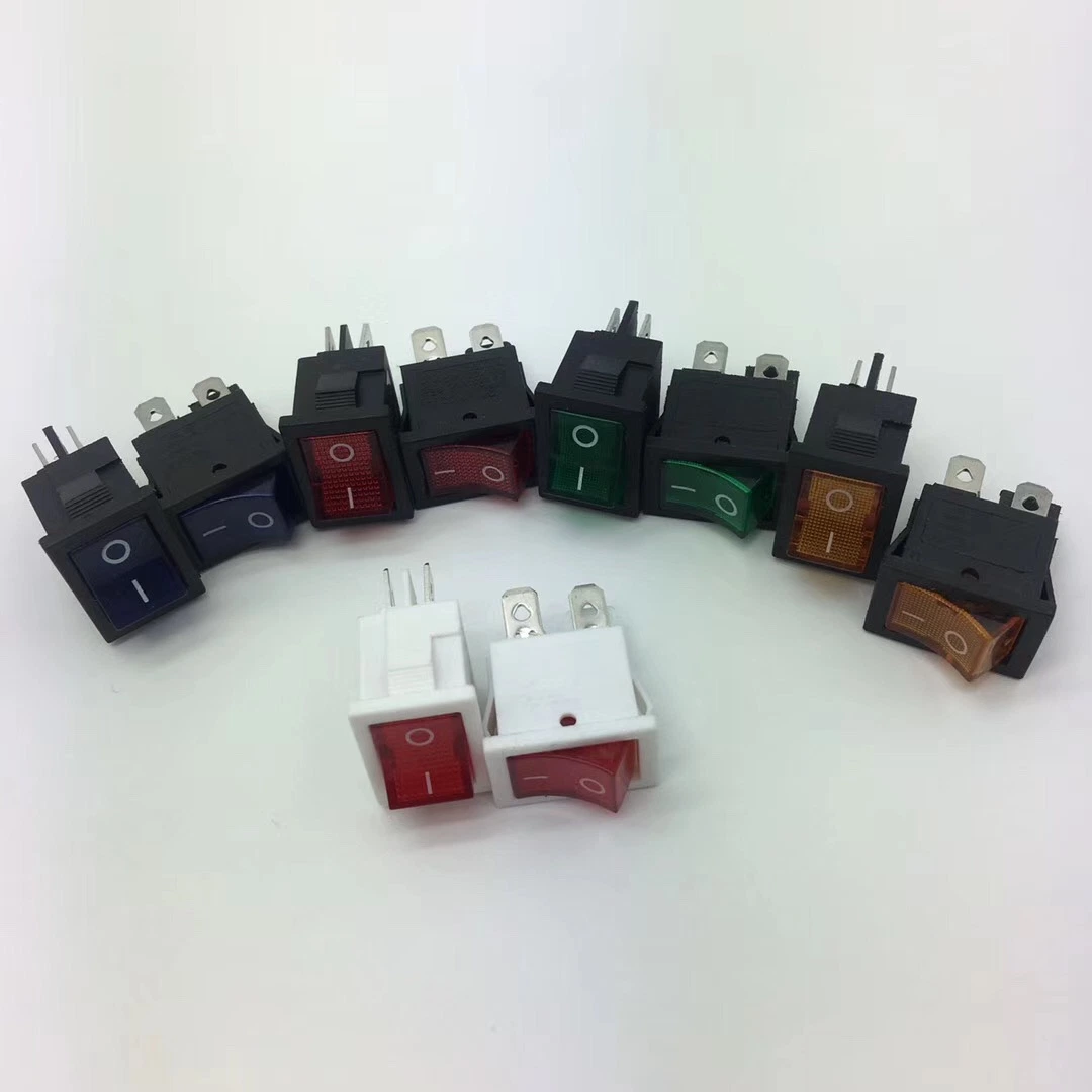 Good Quality Kcd1-104L Four-Leg Two-Speed All-Black Bent Feet Rocker Switch