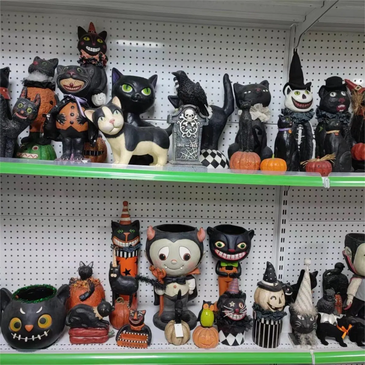 OEM Factory Customized Halloween Festival Decoration Halloween Holiday Home Decor Wholesale/Supplier Resin Crafts Halloween Black Cat Craft Manufacturer in China