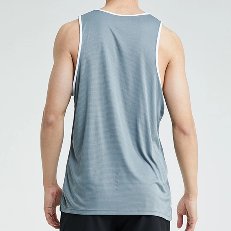 High Elastic Workout Tank Top Men Basketball Wear Sport Sleeveles Vest Quick Dry Gym Vest