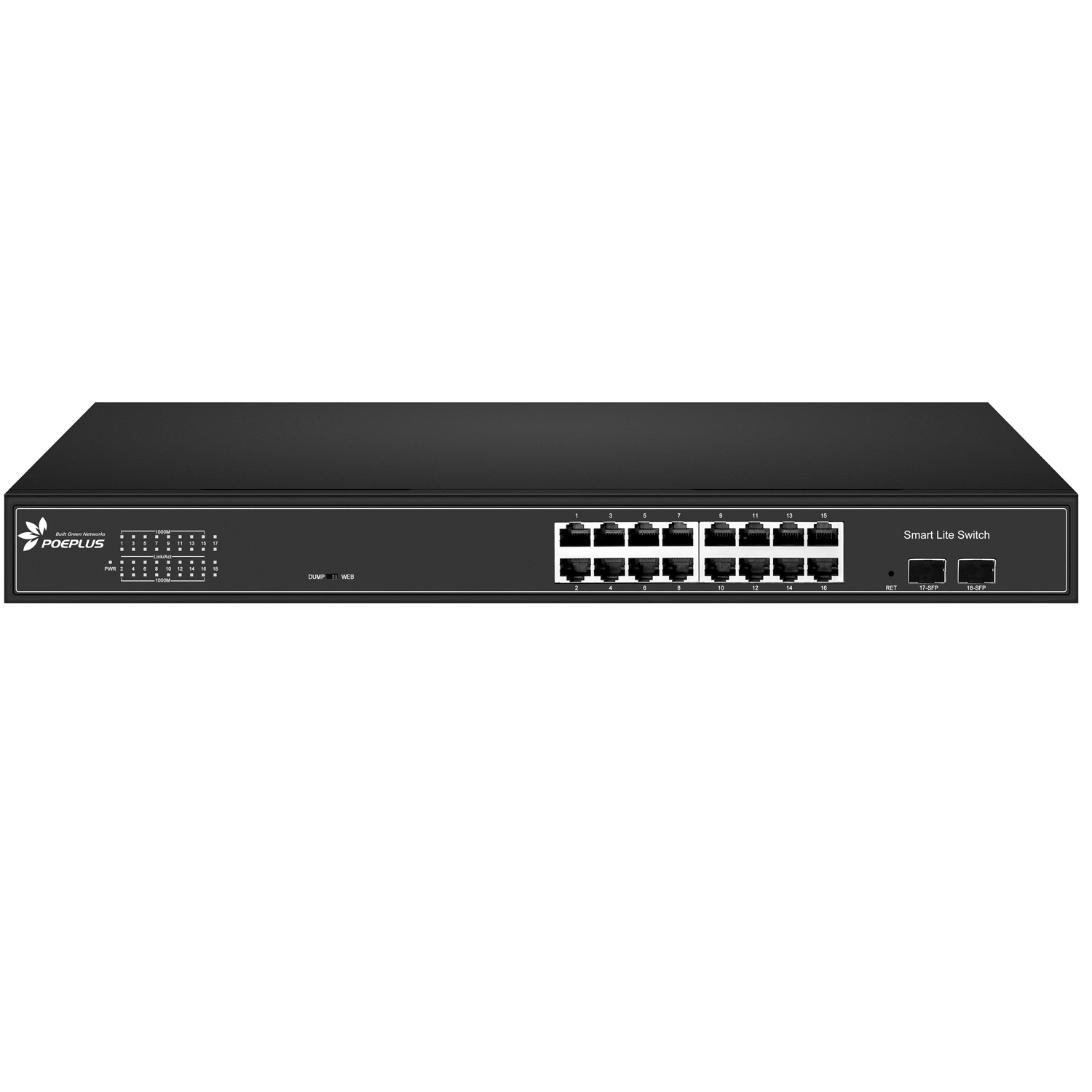 La SFP Gigabit de 16+2completo Poe