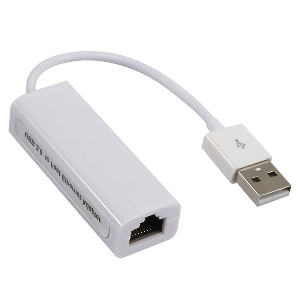 USB 2.0 Drive-Free Network Card with Cable RJ45 LAN Ethernet Converter Suitable for PC Notebook