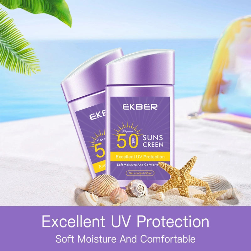 2022 Popular on Instagram Ekber Anti-Aging Sunscreen Lotion Skin Care Physical Sunscreen Cream SPF50+++ Sunscreen Vegan Sunblock