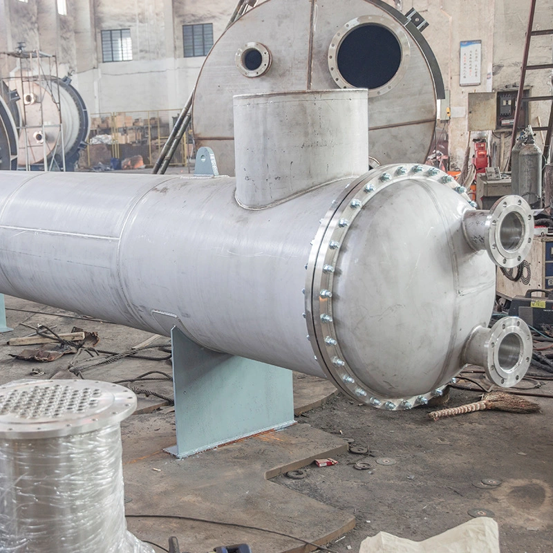 800mm Second Hand Industrial Stainless Steel Shell and Tube Water Cooled Condenser Stainless Steel Shell and Tube Water-Cooled Condenser Heat Exchanger