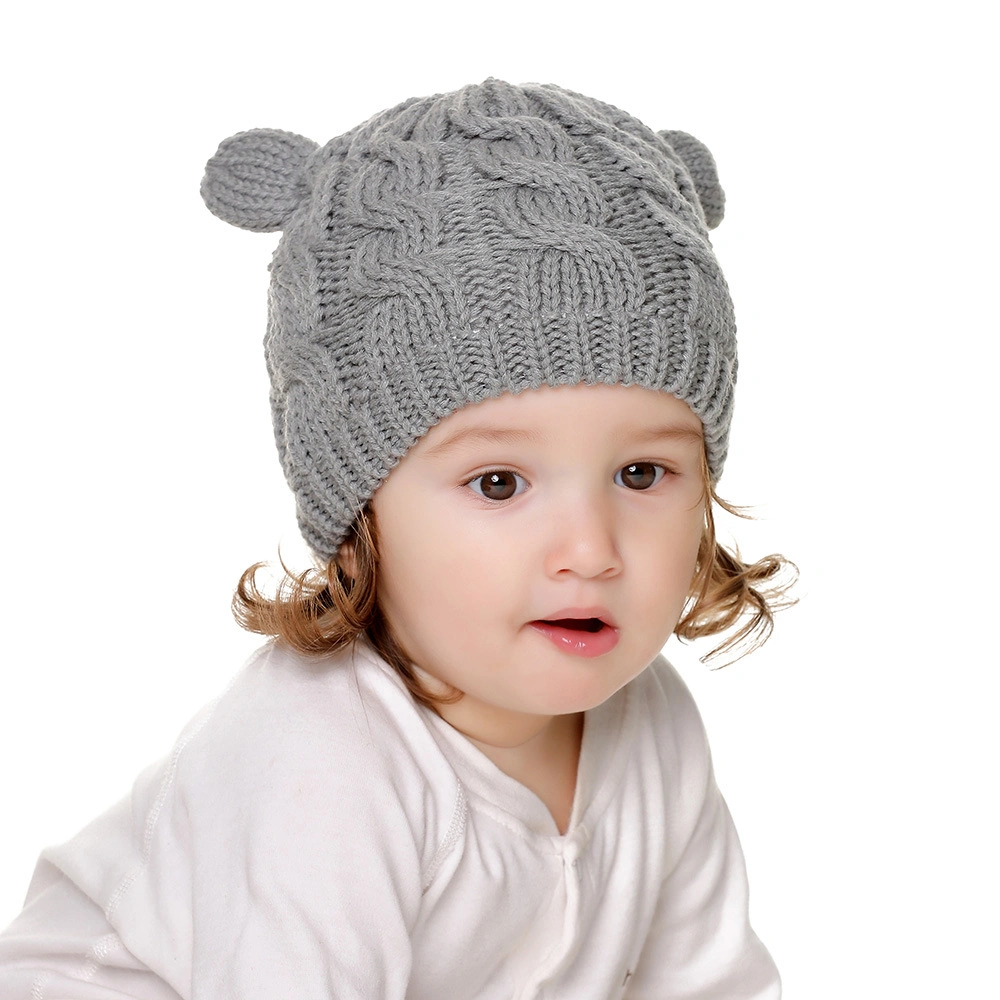 Que lindo Niño Invierno Beanie Hat y guante Guante de Palo grueso caliente bebé Beanie Hat