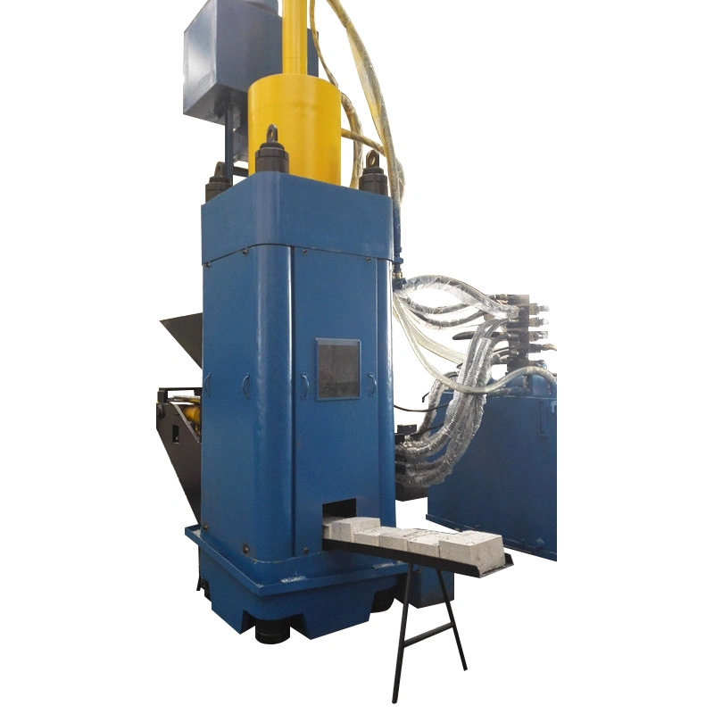 Prix bas Chine Machine compacteuse de presse à briquettes hydraulique pour déchets automatiques en métal, copeaux d'aluminium, acier inoxydable, scories et copeaux à vendre.