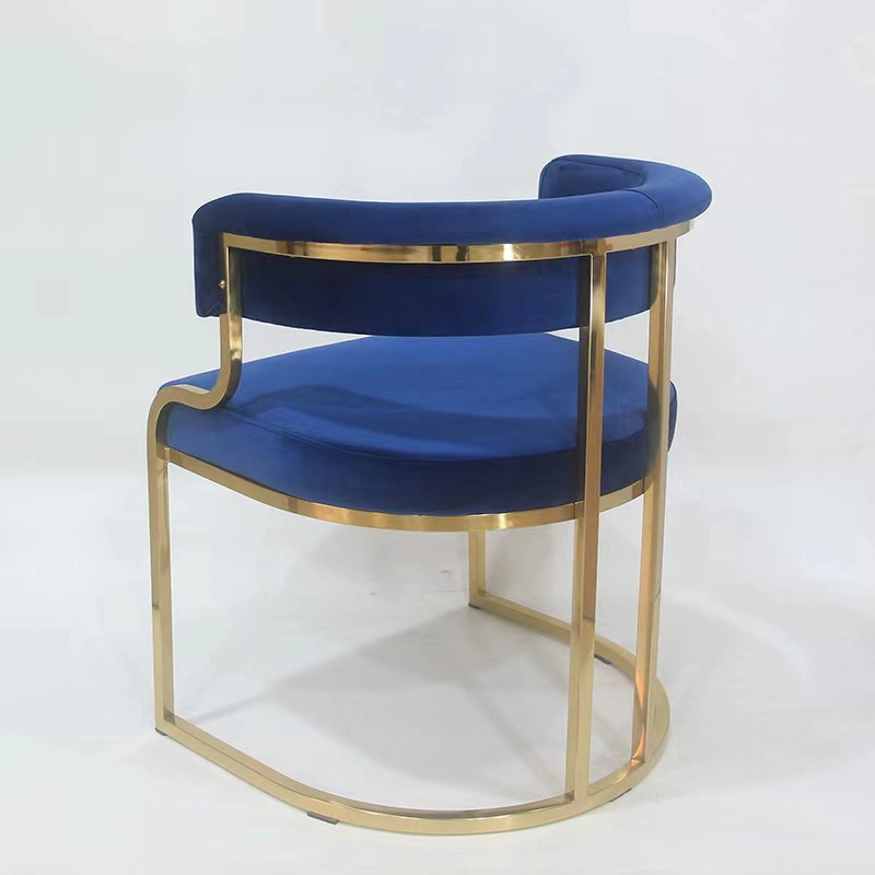 Wholesale/Supplier Factory Custom Cafe Metal Dine Armchair Modern Furniture Restaurant Chair Velvet Fabric Dining Chairs