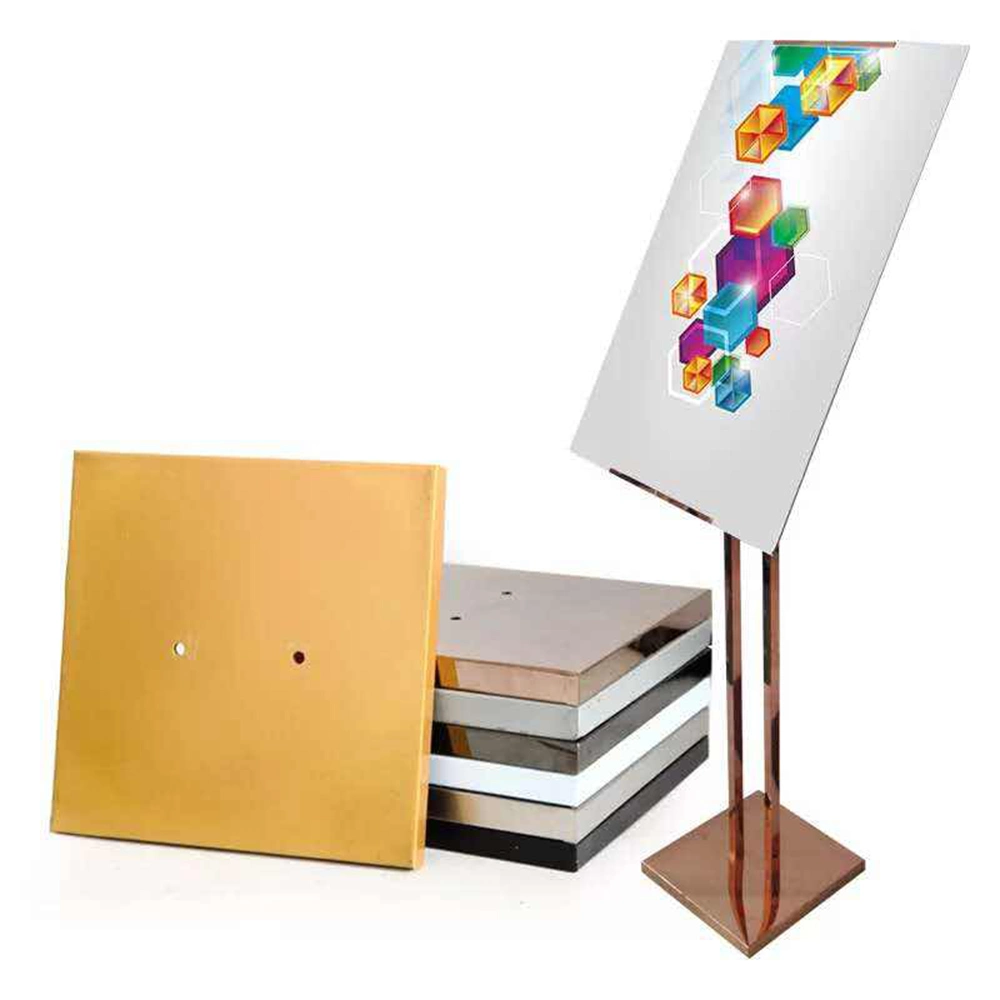 A3 A4 Size Adjustable Metal Painting Custom Printing Poster Iron Frame Poster Sign Stand