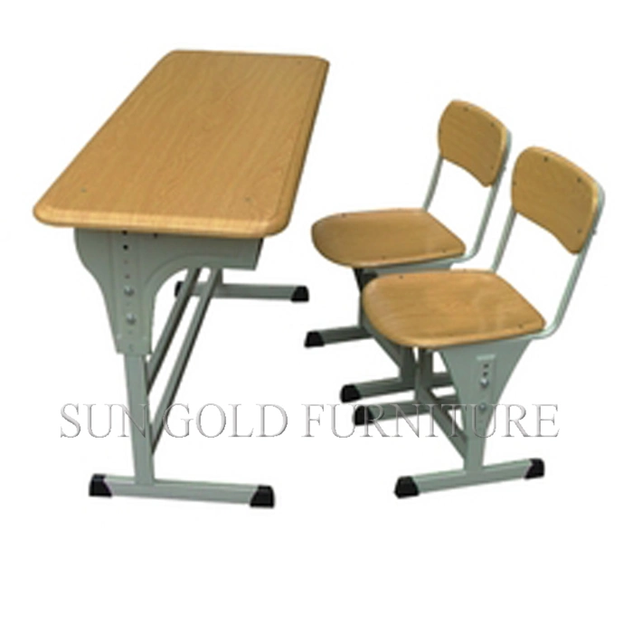 Aula Doble 2 Mesa y silla de estudiante Muebles de la escuela