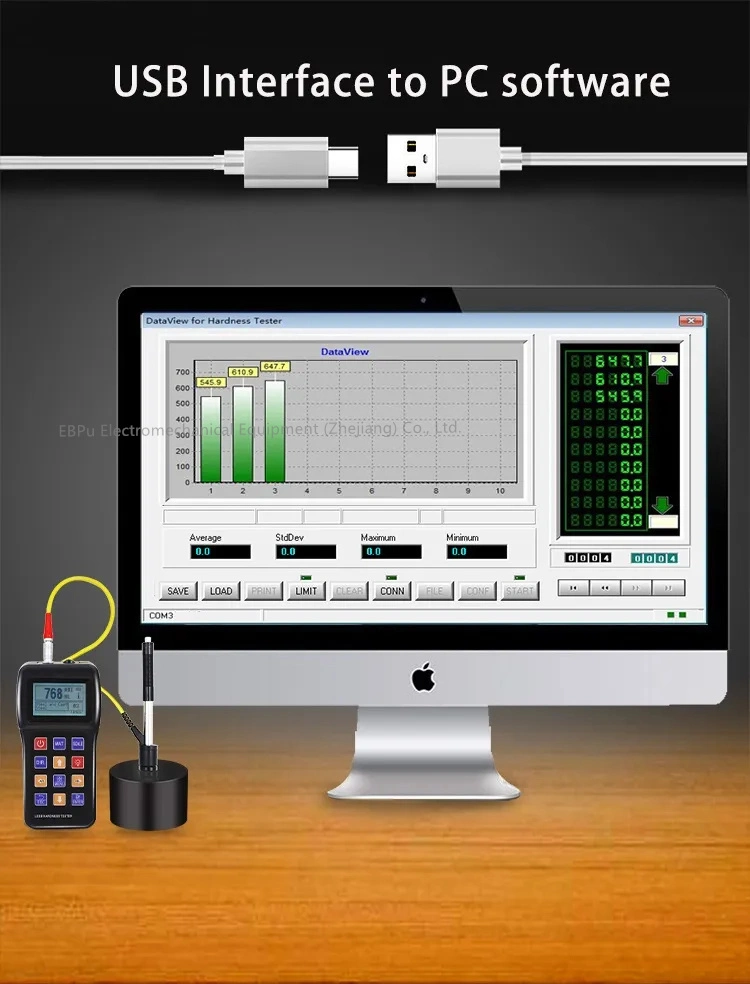 &plusmn; 6hld Accuracy Digital Hardness Tester of 3V AA Battery Power