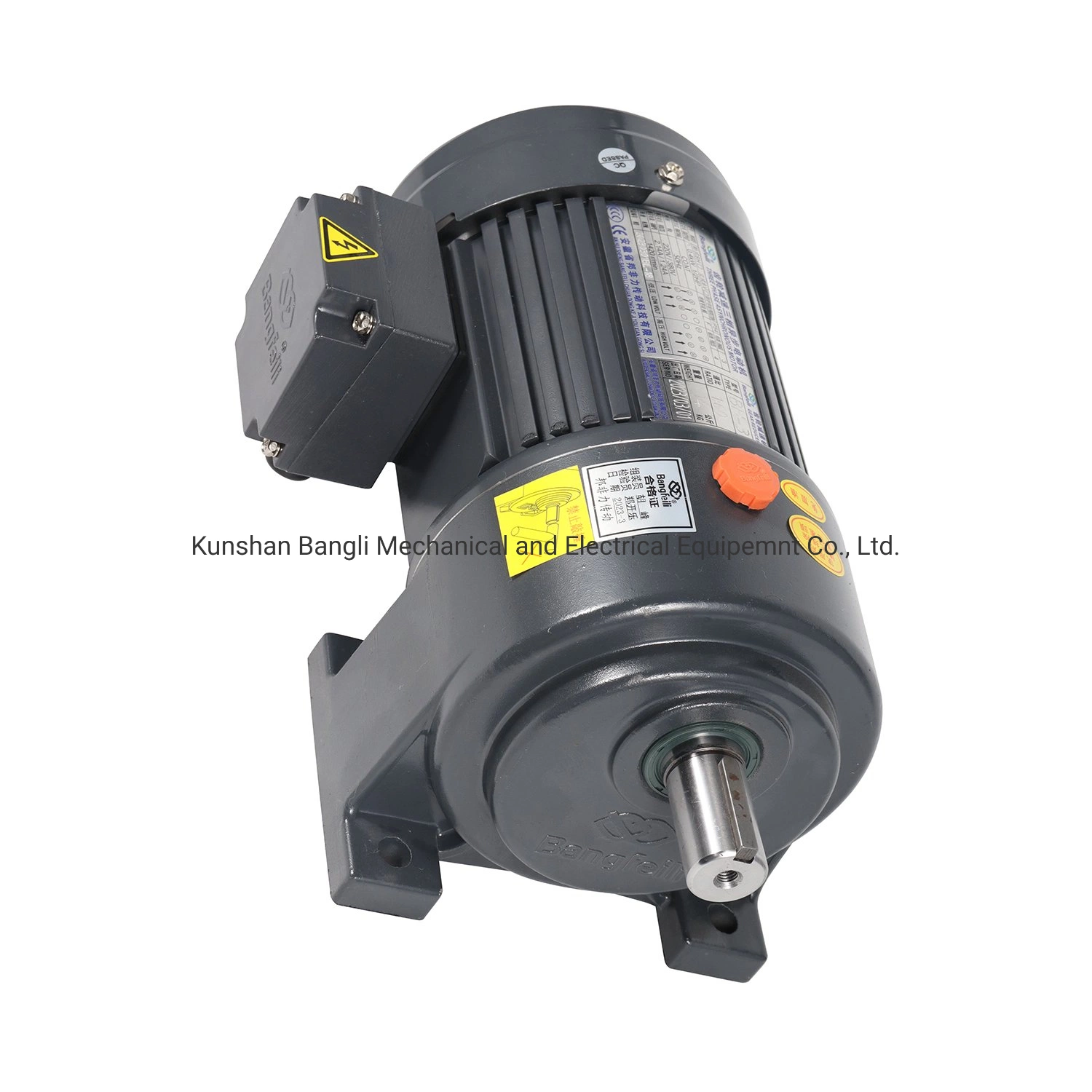 AC Electric Speed Reducer Horizontal Type Worm Reduction Gear Motors for Conveyor System