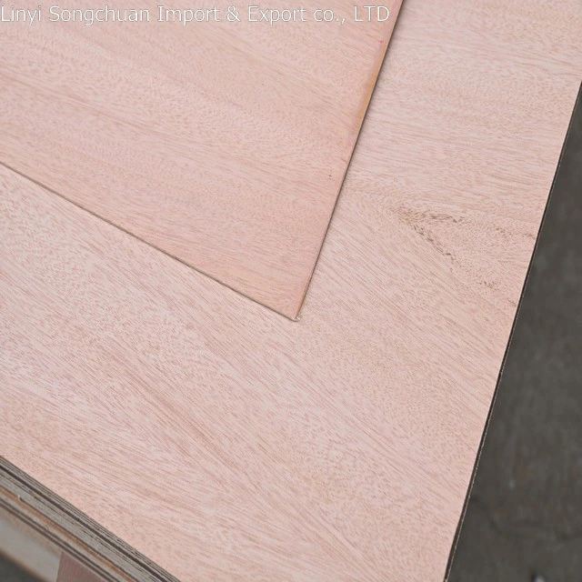 Wholesale/Supplier 4*8FT 18mm Poplar Core Sapele Plywood Sheet for Wood Furniture