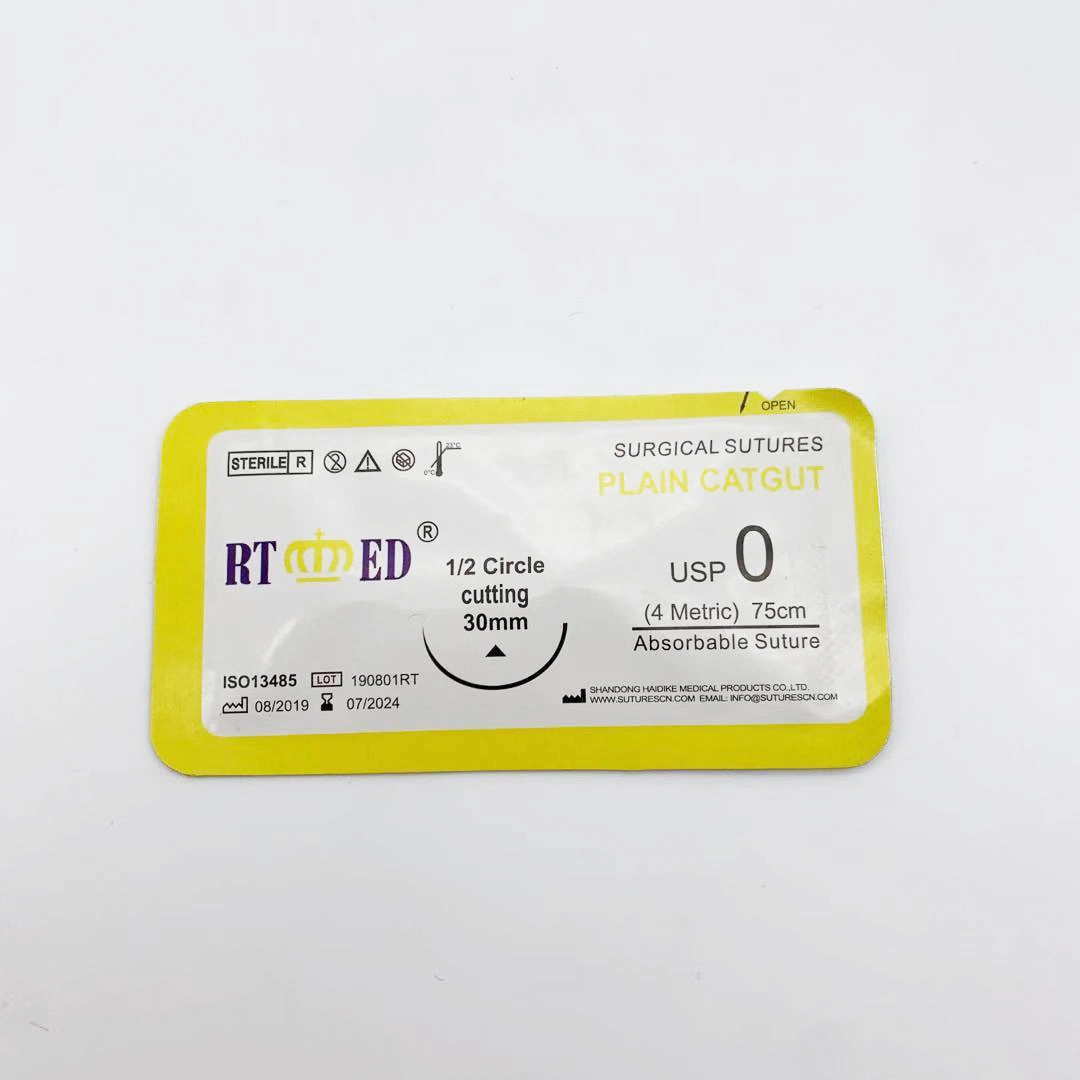 High Quality Disposable Medical Surgical Plain Catgut Suture