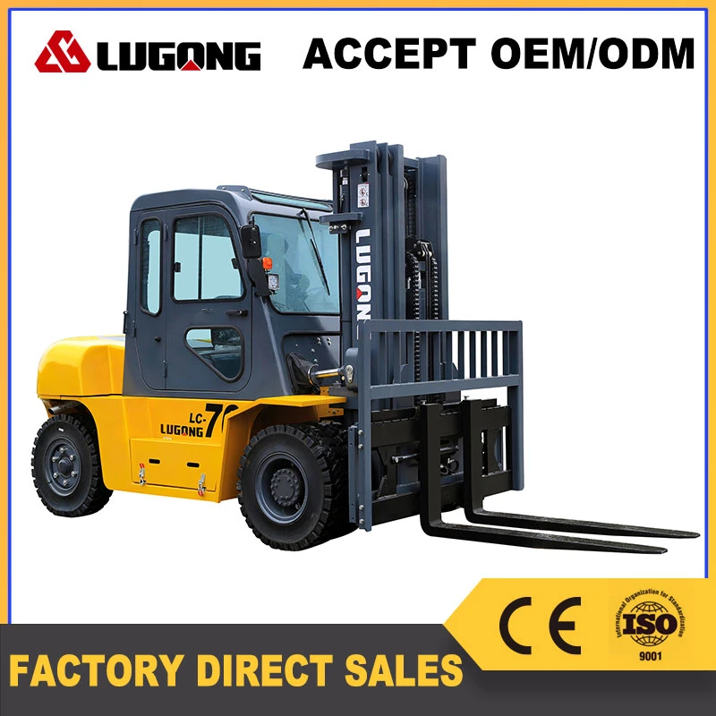 Chinese Supplier Forklift 7 Ton Hydraulic Diesel Forklift with CE ISO (1.5~10t)