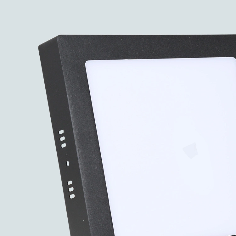 6W Square Surface Flush Mounted Black Body Slim LED Panel Light Ultra Slim LED Panel Lights Ceiling