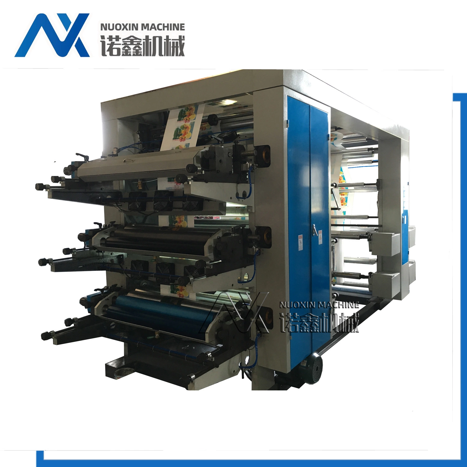 6 Colour Non Woven Fabric Flexographic Printing Machine