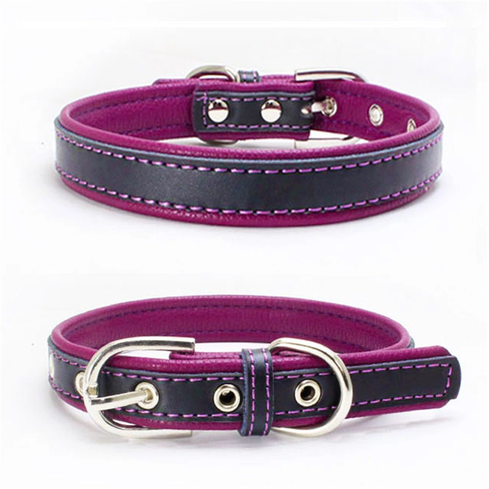 Hot Selling Double Leather Comfort Substrate Belt Type Pet Collar