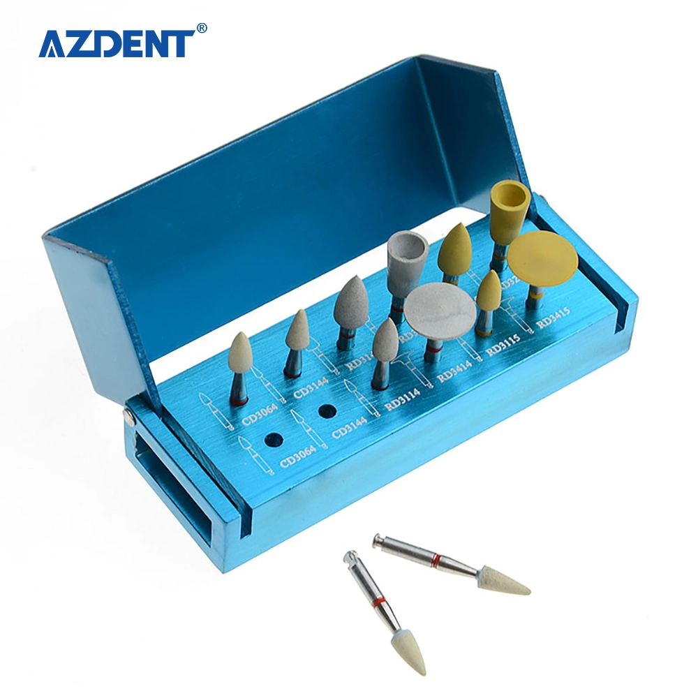 Dental Diamond Zirconia Polishing Bur Set for Low Speed Contra Angle Handpiece