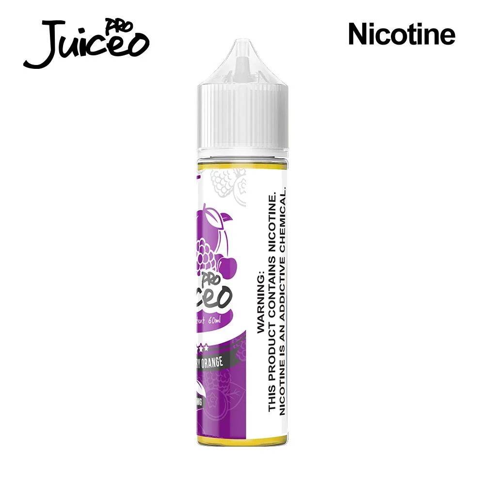 Juiceo PRO misturados Berry Laranja Sal da nicotina E-líquido, 7: 3, 3mg, 60ml, aromatizado e sumos de fruta para Vaping, disponíveis para OEMS&amp;MANUFACTURER