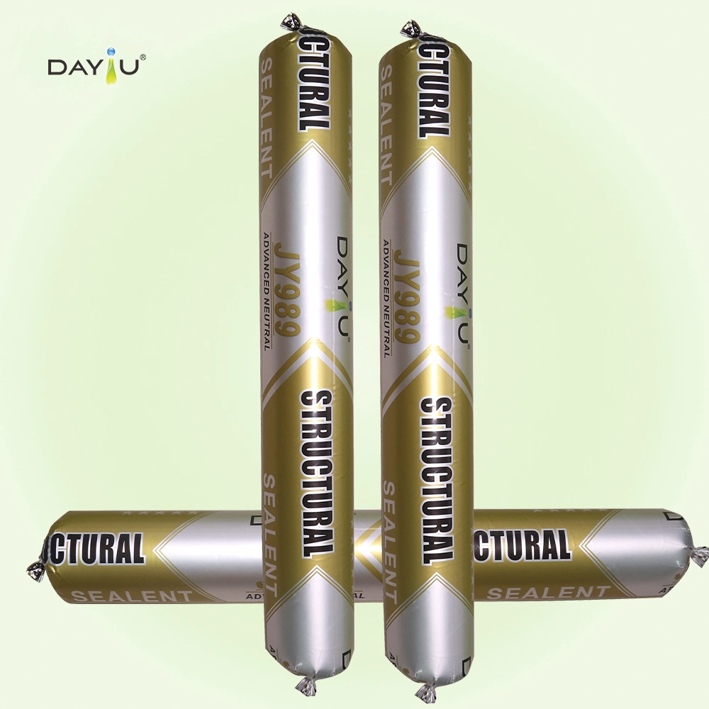 Cola para vidro estrutural neutra para parede com cortina em alumínio de 590 ml Vedante de borracha silicone para construção