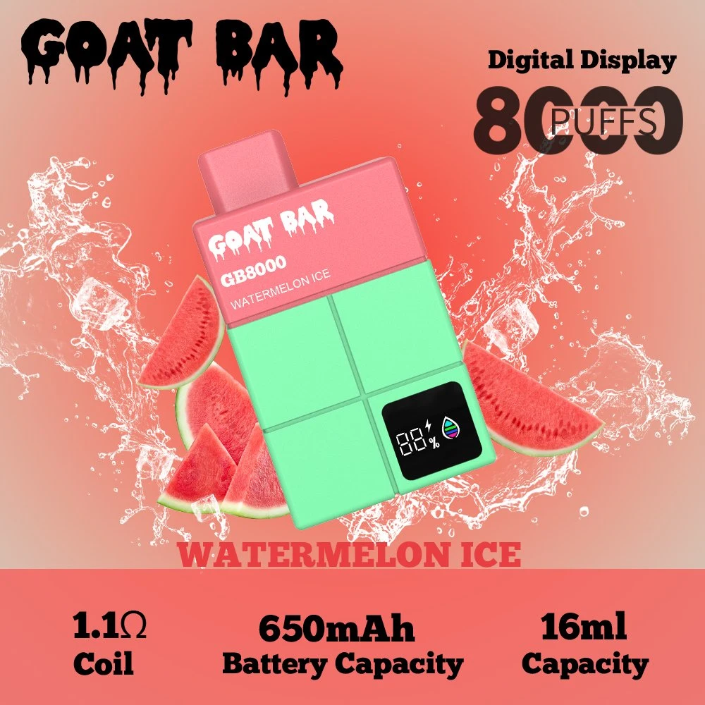 Goa Bar 8000 Puff Gear 5000 7000 10000 Puffs jetable Vape de la station d'accueil VAPE