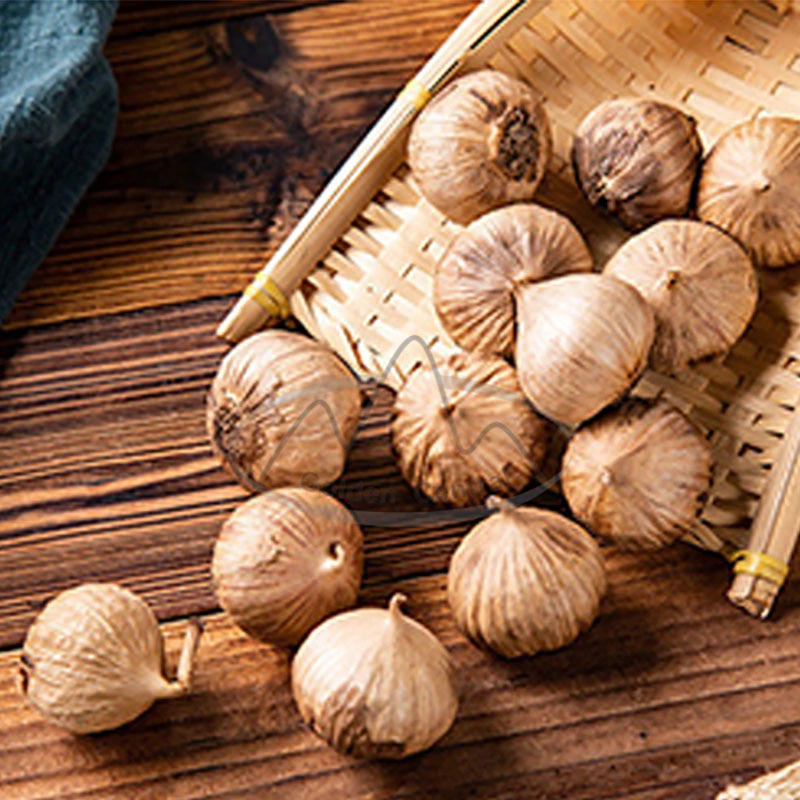 Gesunde Snack Geschält Fermentierte Mehrere Clove Schwarzen Knoblauch