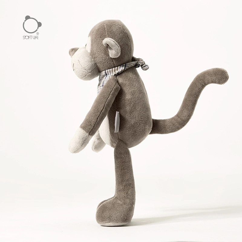 Monkey animal en peluche doux floue l'usine de jouets en peluche faits à la main d'enfants