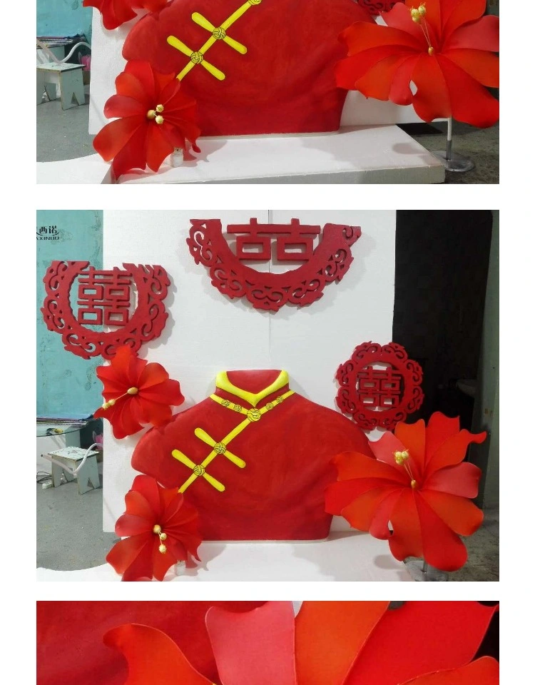 Festival Window Decorations Hand-Made Queenflower Party Wedding Shop Mall Decorations