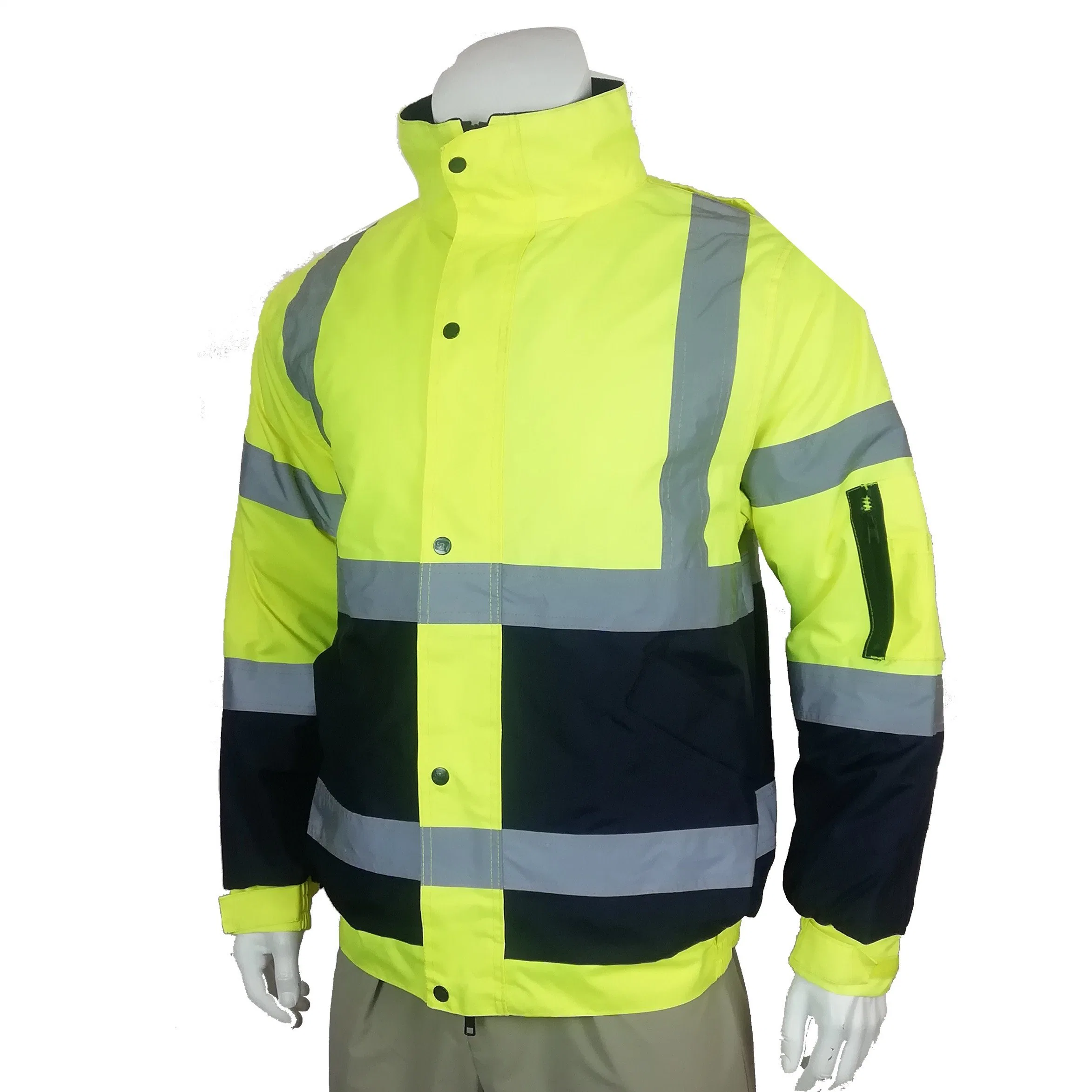 Glistening Windproof Apparel Reflective Clothing Raincoat Safety Workwear Jacket