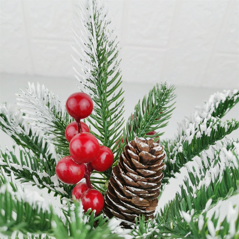 Pinecone Rote Frucht Weihnachtsbaum Dekoration Kleine Weihnachten Geschenk Büro Desktop-Weihnachtsbaum-Dekoration