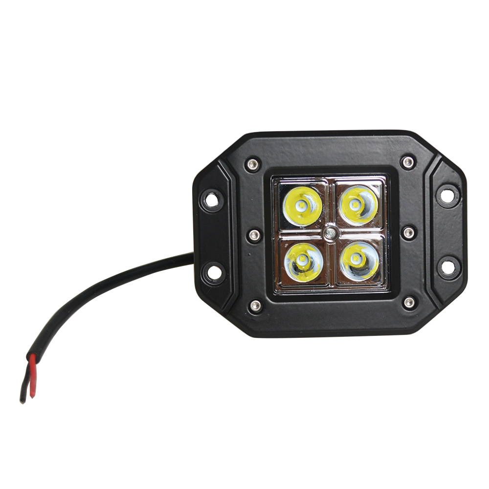 4 Inch 4LED Offroad Vehicle Truck Work Warning Fog Light LED Square Auto Working Light Spot Beam 4X4 Auxiliary Lighting Lamp