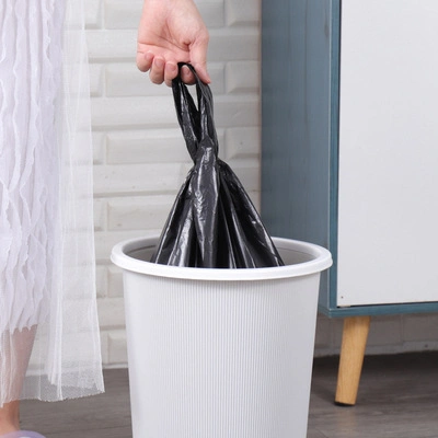 Supply Custom Plastic Black Garbage Bags Trash Bag Trash Can Liner