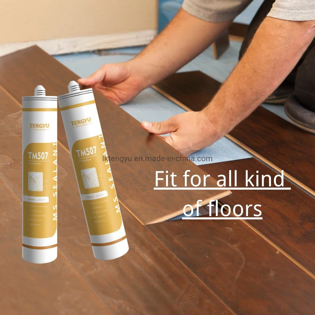 Flexible Water Free Ms Wood Parquet Floor Adhesive for Steel Aluminium