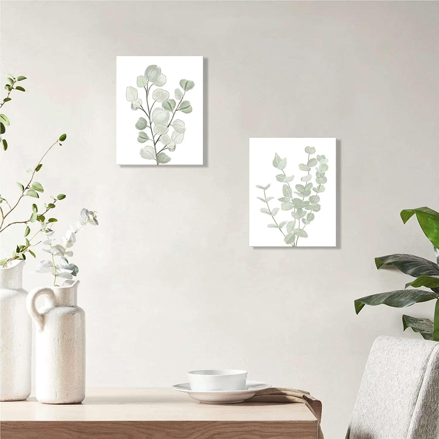 Canvas Print Wall Art Botanical Plant Wall Decor for Bedroom Printing Framed