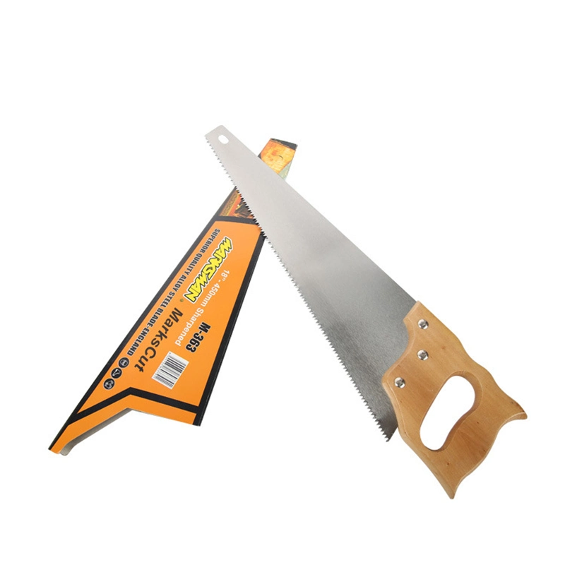 High quality/High cost performance  60 Carbon Steel TPR Handle Carbide Hand Saw for Wood