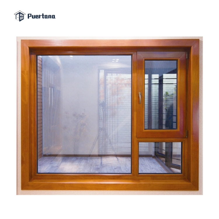 Texas Hot Sale de la conception de la fenêtre en bois Le bois d'aluminium Picture House Windows Fenêtre en baie pour la vente