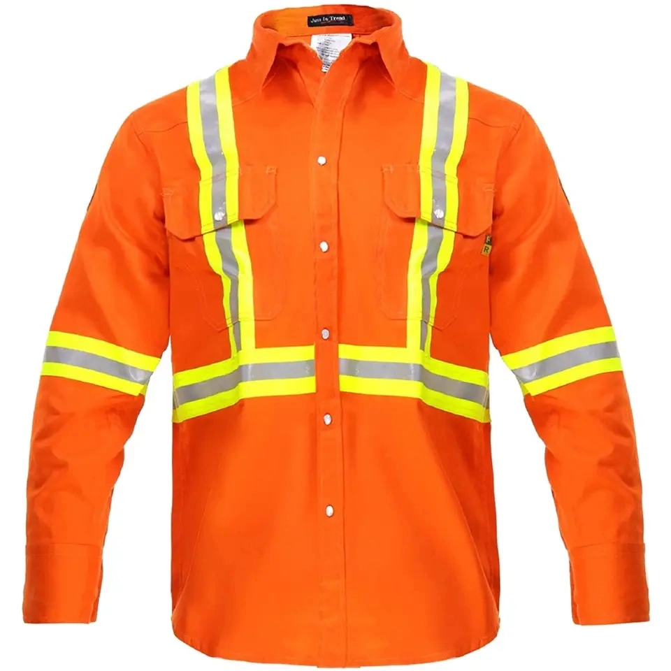 Frc Fire Proof Fire Retardant High Visiblity OEM New Arrival Working Uniform Reflective Long Sleeves Npfa for Men