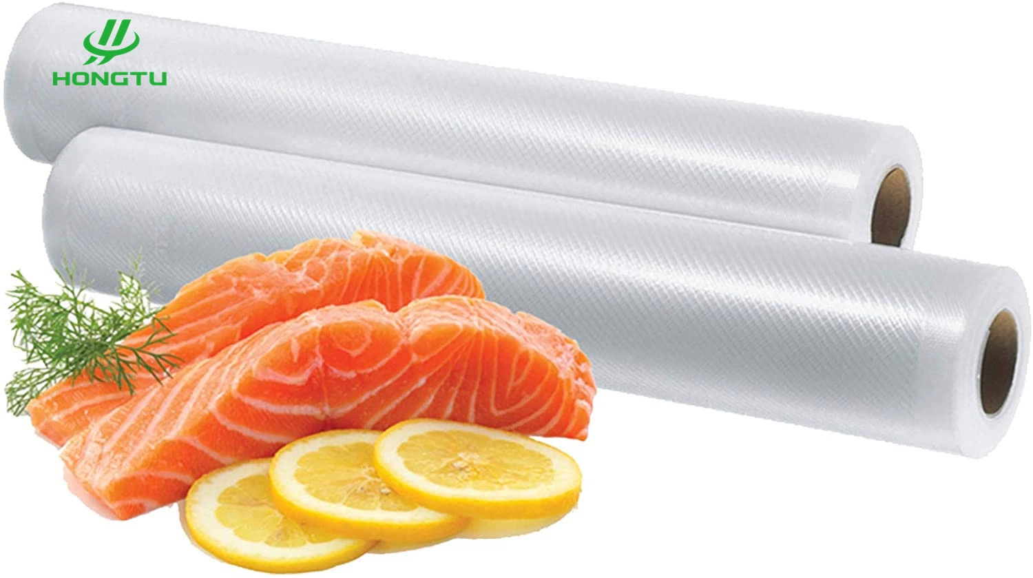 Puncture-Resistant 7 Layer Co-Extruded Film Embossed Textured Vacuum Sealer Bags Rolls Food Saver 20X600cm Sous Vide Freezer Bags