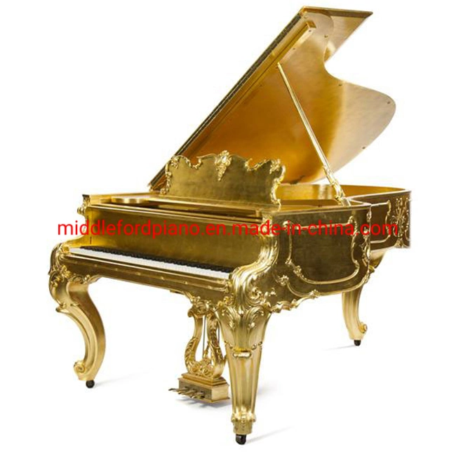 Carving Antique Gold Piano and Luxury Home Furniture for Sale