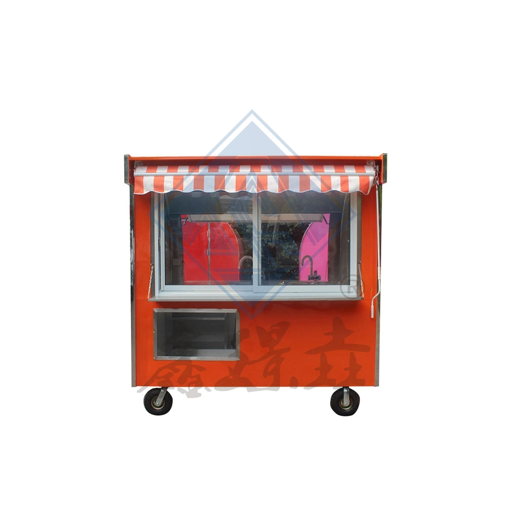 Single Axle Round Model with Canopy New Mobile Outdoor Food Truck