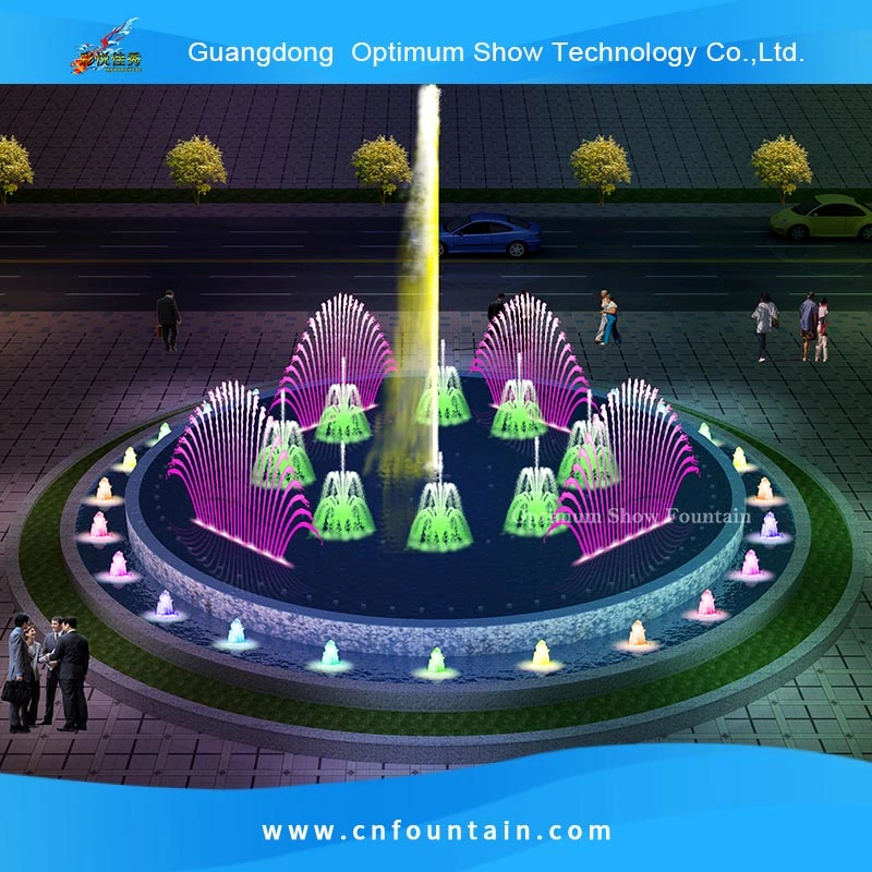 Free Design Stone Garden Products Outdoor Pool Pond LED Lights Small Music Dancing Water Fountain for Sale