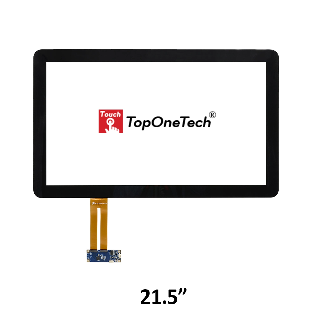 Pantalla de monitor de 21,5 pulgadas adherida a la pantalla táctil de bisel cero Panel