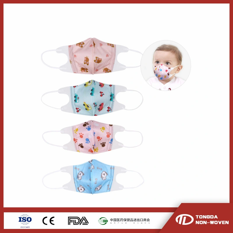 Children Prevent Mask Dust Nonwoven Cloth Filter Disposable Face Mask Hospital