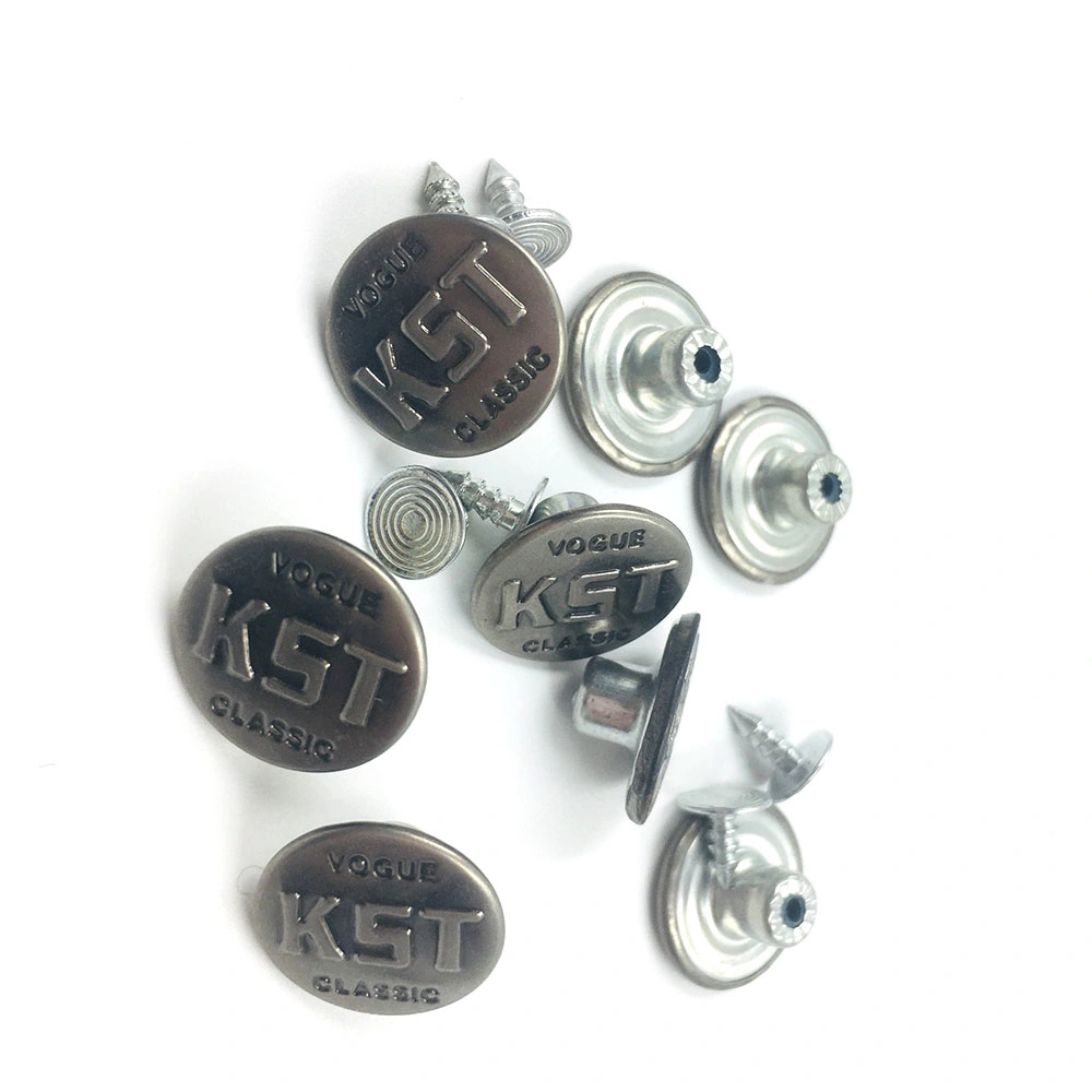 Wholesale/Supplier Garment Accessories Engrave Round Zinc Alloy Jean Metal Button
