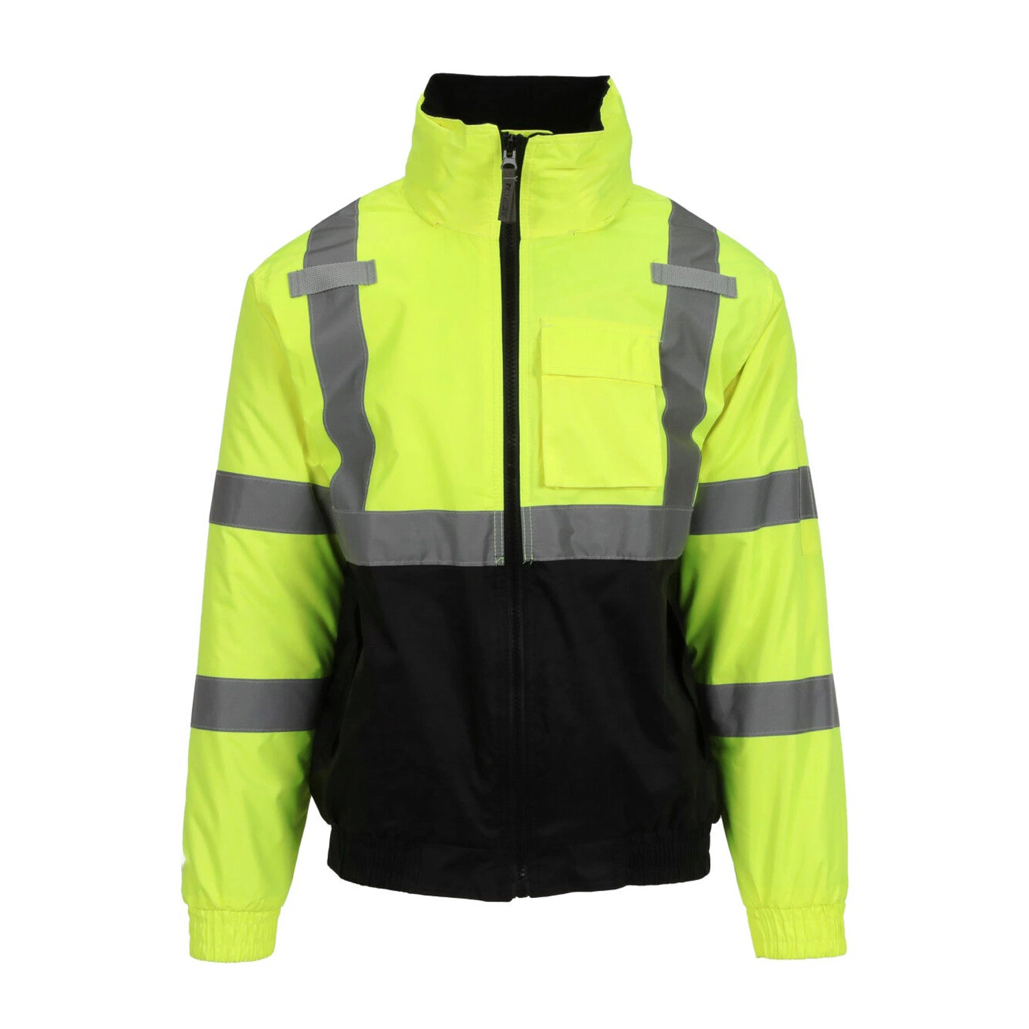 High Visibility Polyester Softshell Reflective Men Winter Outdoor Safetywear Protective Jacket